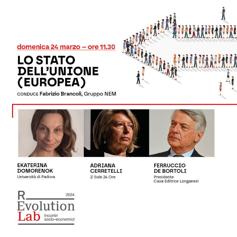 Domenica 24 marzo R-Evolution/Lab: “Lo stato dell’Unione (Europea)”