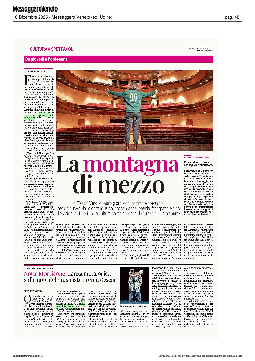 Rassegna stampa al 12 dicembre 2025