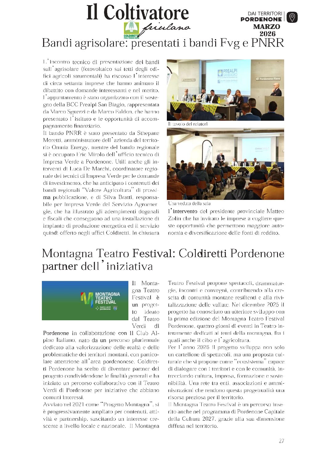 Rassegna stampa al 30 aprile 2026