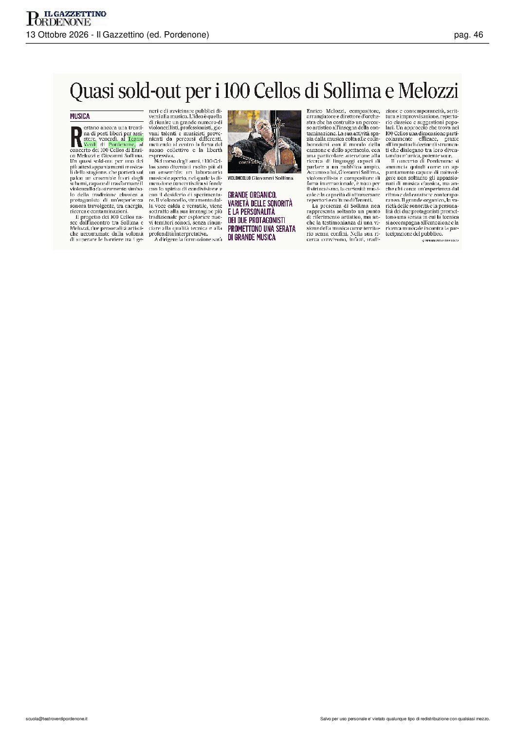 Rassegna stampa al 19 ottobre 2026